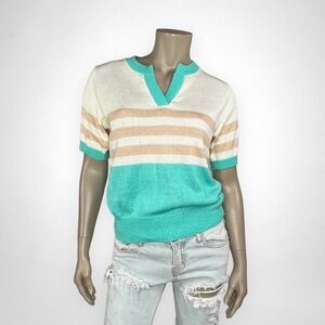 Vintage VIVANTI PETITES 6‎ Knit Short Sleeve Top Casual